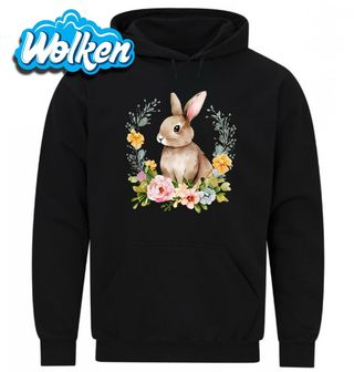 Mikina  Velikonoční Králík na květinách.jpg