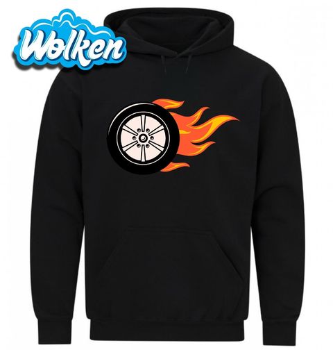 Obrázek produktu Pánská mikina Hot Wheels Hořící pneu