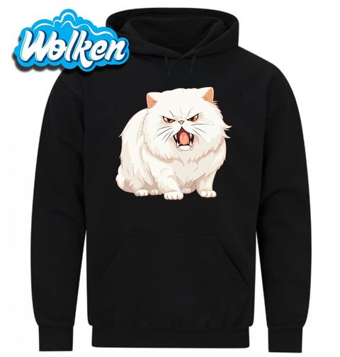 Obrázek produktu Pánská mikina Naštvaná Bílá Kočka Angry White Cat