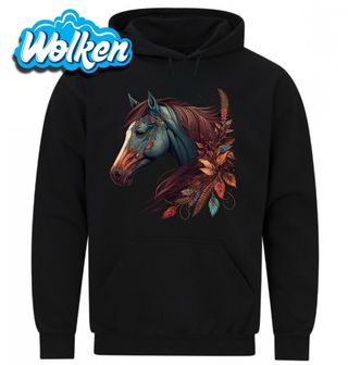 Mikina Podzimní Kůň s listy Boho Horse.jpg