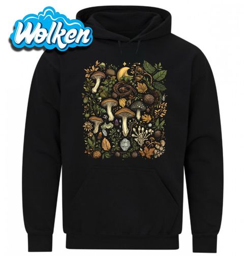 Obrázek produktu Pánská mikina Mystická Lesní Říše Hub Vintage Mushrooms Forest