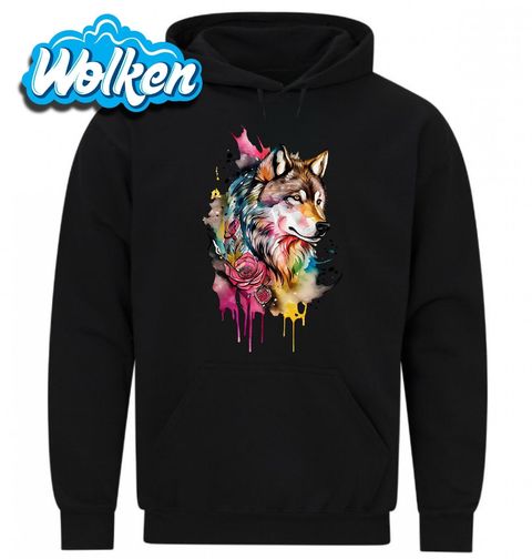 Obrázek produktu Pánská mikina Barevný Vlk Colorful Wolf
