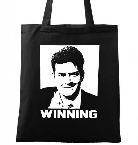 Obrázek produktu Bavlněná taška Charlie Sheen Winning "Vyhrávej!"