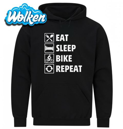 Obrázek produktu Pánská mikina Jez Spi Šlapej Opakuj Eat Sleep Bike Repeat