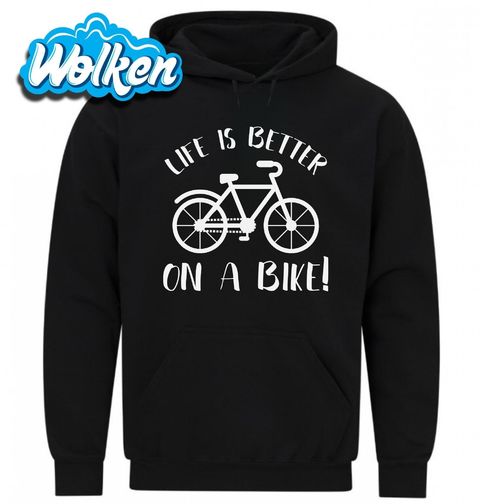 Obrázek produktu Pánská mikina Život je lepší na kole Life is Better on a Bike