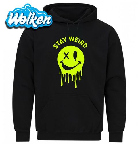 Obrázek produktu Pánská mikina Buď divný Rozteklý Smajlík Melting Smiley Stay Weird