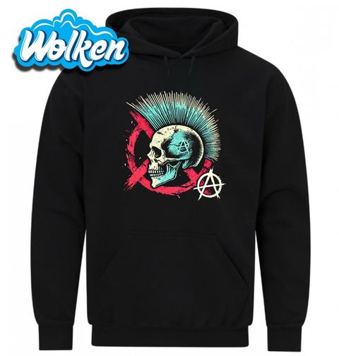 Obrázek produktu Pánská mikina Lebka Anarchie Anarchy Skull