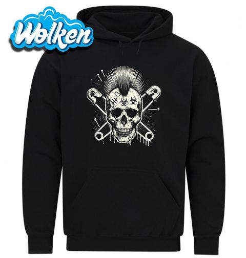 Obrázek produktu Pánská mikina Lebka Pankáč Punk Skull 