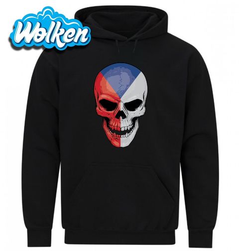 Obrázek produktu Pánská mikina Česká lebka Czech Skull Flag