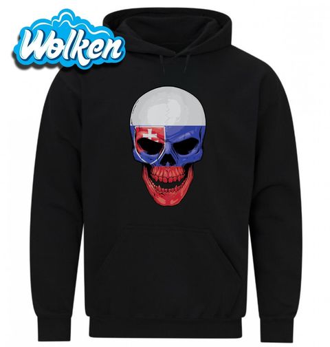 Obrázek produktu Pánská mikina Slovenská lebka Slovakia Skull Flag