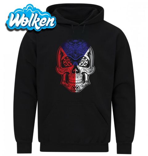 Obrázek produktu Pánská mikina Květinová Lebka Česko Czech Sugar Skull
