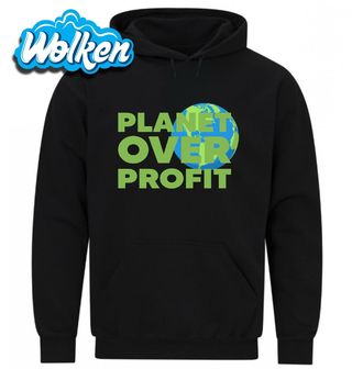 Mikina Planeta před ziskem Planet Over Profit.jpg