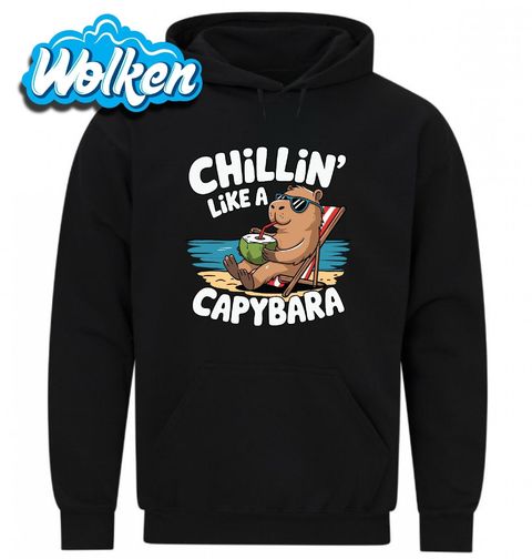 Obrázek produktu Pánská mikina Kapybara na Pláži Chillin' like a Capybara