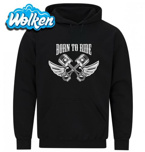 Obrázek produktu Pánská mikina Okřídlené Válce Motoru Born to Ride