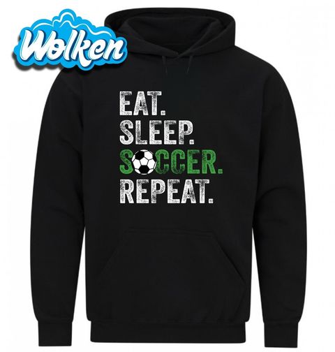 Obrázek produktu Pánská mikina Jez Spi Fotbal Opakuj Eat Sleep Soccer Repeat