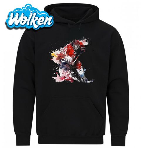 Obrázek produktu Pánská mikina Hokejista v Akci Watercolor Hockey Player