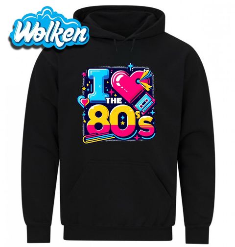 Obrázek produktu Pánská mikina Miluju Osmdesátky I Love the 80's Retro