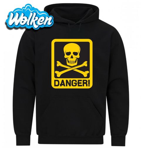 Obrázek produktu Pánská mikina Lebka nebezpečí Danger Sign Skull