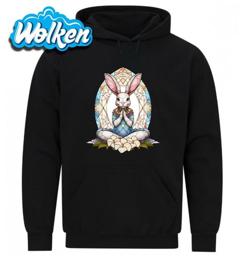 Obrázek produktu Pánská mikina Meditující Králík Stained Glass Bunny