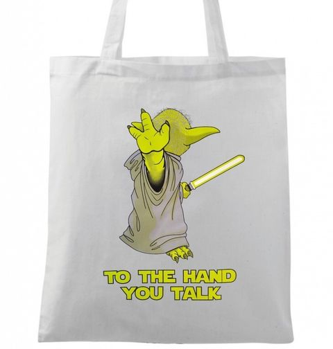 Obrázek produktu Bavlněná taška Mistr Yoda "K ruce ty mluv!"