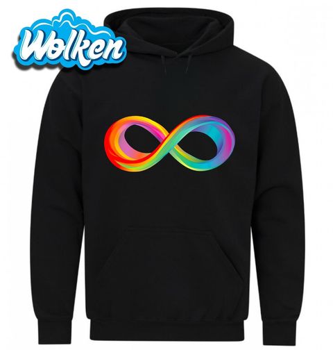 Obrázek produktu Pánská mikina Duhový Symbol Nekonečna Navždy