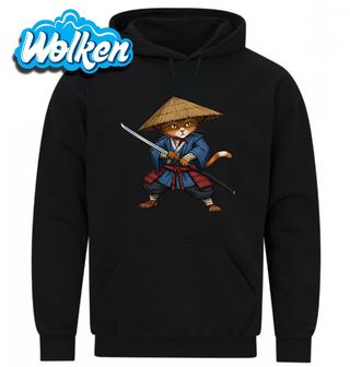 Mikina Kočičí Samuraj Připraven k Boji.jpg