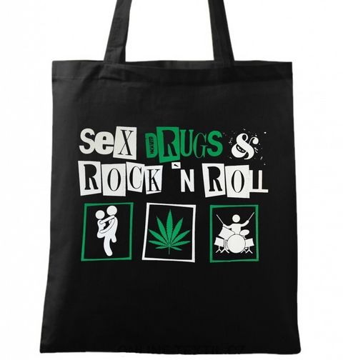 Obrázek produktu Bavlněná taška Sex, Drugs and Rock'n'roll "Weed Edition"