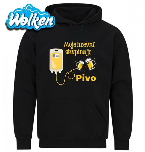 Obrázek produktu Pánská mikina Moje krevní skupina je pivo