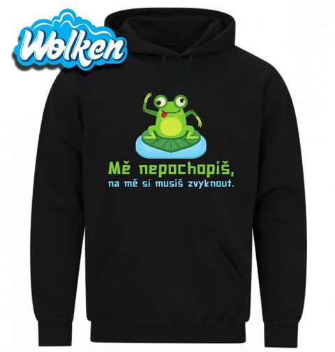 Obrázek produktu Pánská mikina Žába Mě nepochopíš, na mě si musíš zvyknout