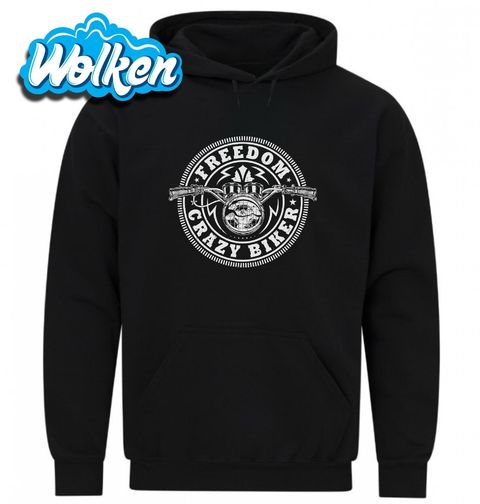 Obrázek produktu Pánská mikina Šílený motorkář Freedom Crazy Biker