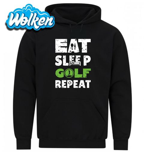 Obrázek produktu Pánská mikina Jez Spi Hraj Golf Opakuj Eat Sleep Golf Repeat