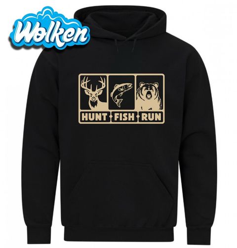 Obrázek produktu Pánská mikina Lov, rybaření... a útěk! Hunt Fish Run