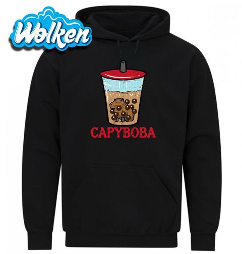 Obrázek produktu Pánská mikina Kapybara v Bubble Tea CapyBoba