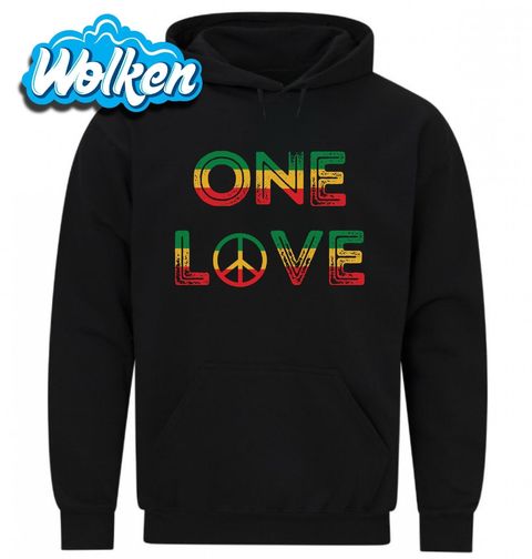 Obrázek produktu Pánská mikina One Love Rasta Reggae Hippie Peace