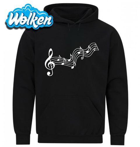 Obrázek produktu Pánská mikina Houslový klíč Vlny Melodie