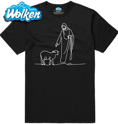 Obrázek produktu Pánské tričko Duchovní pastýř Ježíš Kristus Line Art