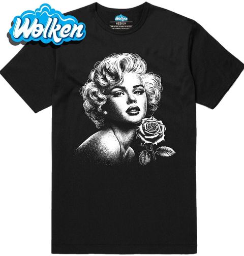 Obrázek produktu Pánské tričko Půvabná Marilyn Monroe s Růží