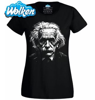 Dámské tričko Temná Tvář Génia Alberta Einsteina.jpg