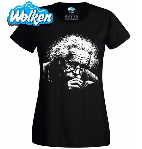 Obrázek produktu Dámské tričko Albert Einstein při Práci