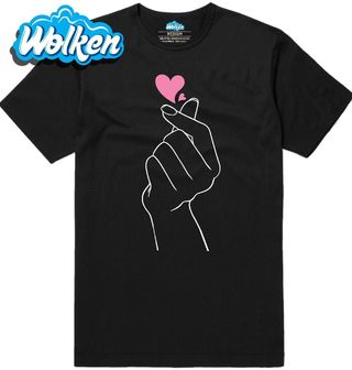 Pánské tričko K-pop Finger heart.jpg