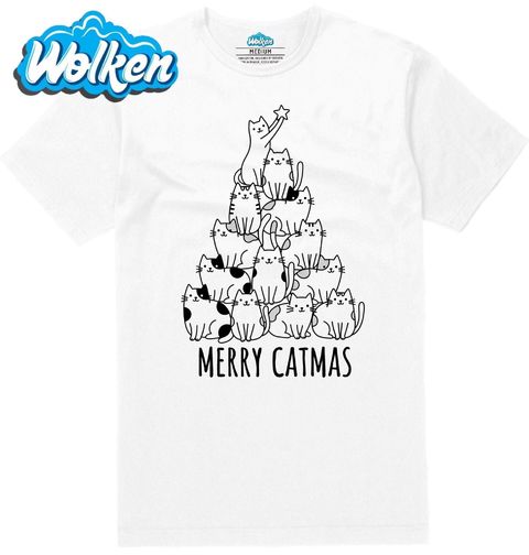 Obrázek produktu Pánské tričko Kočičí Stromeček Merry Catmas