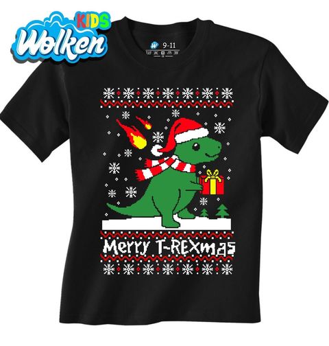 Obrázek produktu Dětské tričko Vánoční T-Rex Merry T-Rexmas