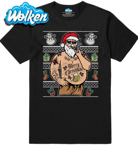 Obrázek produktu Pánské tričko Potetovaný Santa Claus