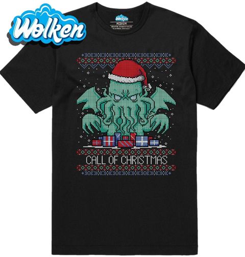 Obrázek produktu Pánské tričko Volání Vánoc Cthulhu Call of Christmas