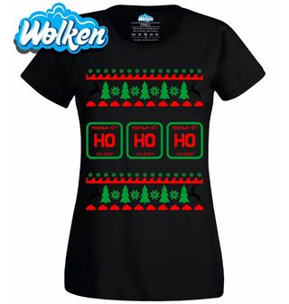 Dámské tričko Vánoční Chemické prvky Ho-Ho-Ho.jpg