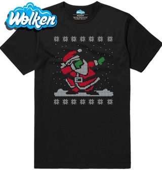 Pánské tričko Vánoční Dabující Santa.jpg