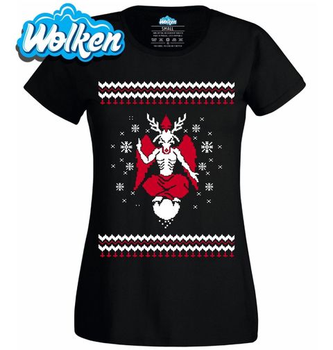 Obrázek produktu Dámské tričko Satanské Vánoce s Bafometem