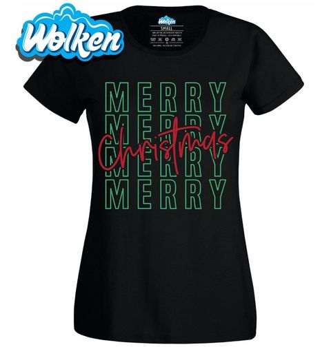 Obrázek produktu Dámské tričko Veselé Vánoce Merry Christmas
