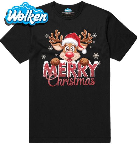 Obrázek produktu Pánské tričko Veselé Sobí Vánoce Merry Christmas