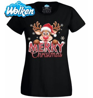 Dámské tričko Veselé Sobí Vánoce Merry Christmas.jpg